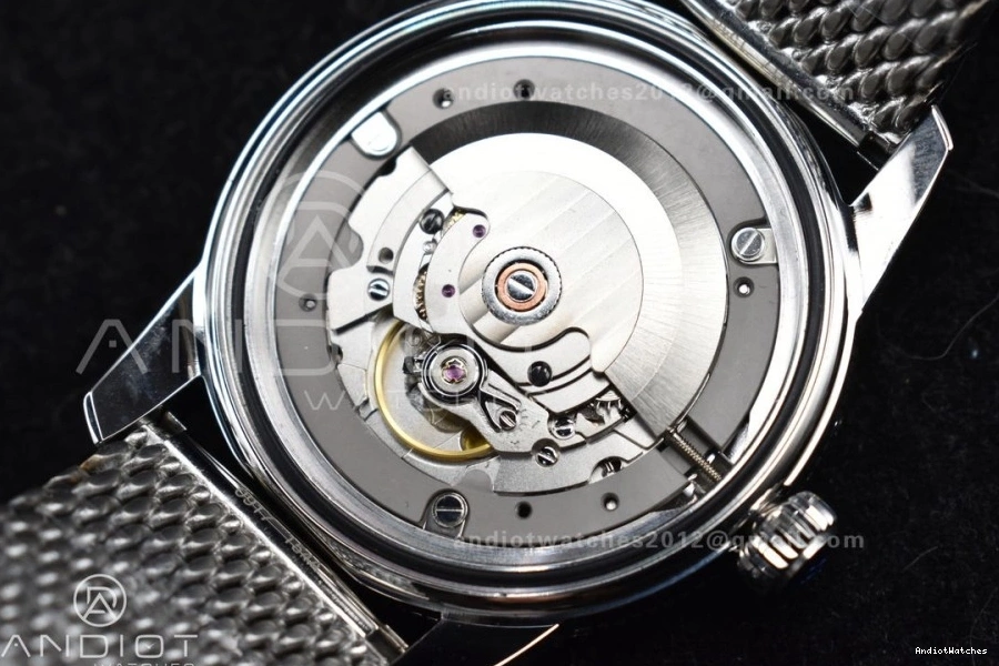 1169 Blue II 42mm Heritage on Bezel SS SuperOcean A Mesh Fashionable Dial Blue Ceramic SS BLSF Bracelet 0811